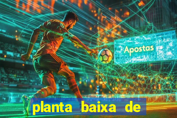 planta baixa de campo de futebol society